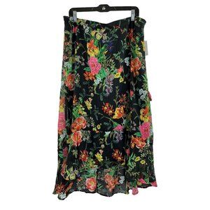 Westport Women's Floral Black Long Skirt